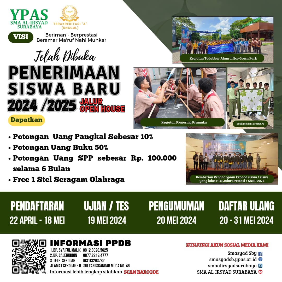 Penerimaan Siswa Baru 2024-2025 Jalur Open House